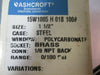 Lot of 5| Ashcroft Pressure Gauge: 1-1/2", 15W1005 H 01B 100#, 1/8 NPT Back