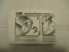 CSE Sanitary Pressure Gauge 3P-I-2I-GF-BT Dial Size 3-1/2" (90mm) New