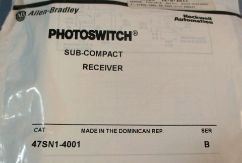 Allen-Bradley Photoswitch Sub-Compact Receiver Ser. B 47SN1-4001