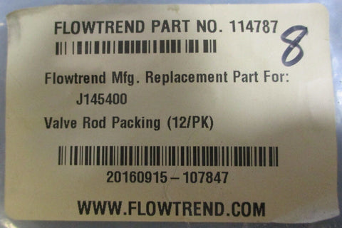 (Lot of 37) Flowtrend 114787 Valve Rod Packing Ring, Replacement for J145400