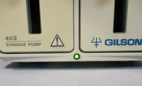 Gilson 402 Dual Syringe Pump 100-240 Volts Used