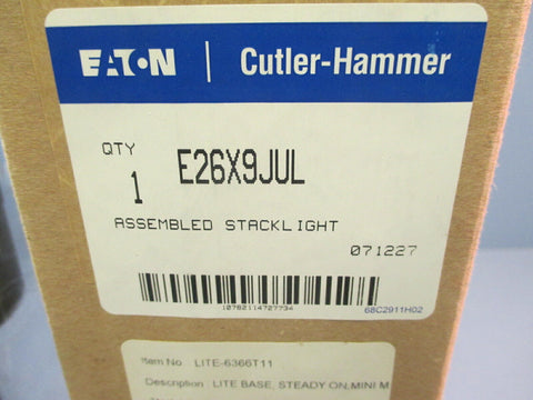 CUTLER HAMMER EATON STACKLIGHT ASSEMBLED E26X9JUL