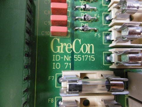 Used GreCon NR 551715 PC Board IO Card IO71