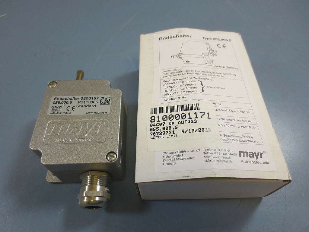 Endschalter 055-000-5 Mechanical Limit Switch 250V Vac
