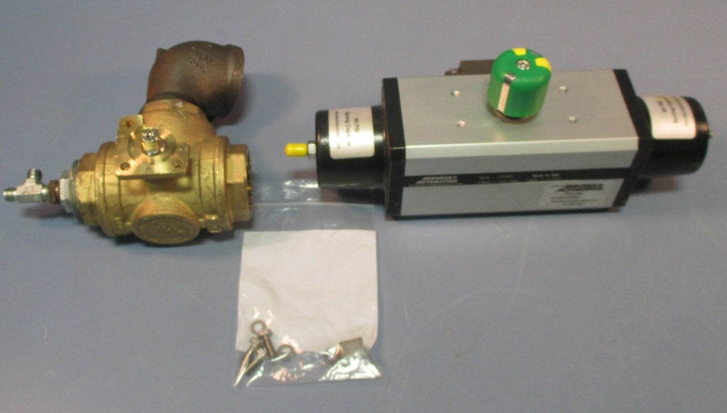 Assured Automation PS060 G31DAX06S1 w/ RB 2" OD  Ball Valve 1-1/2" NPT Used