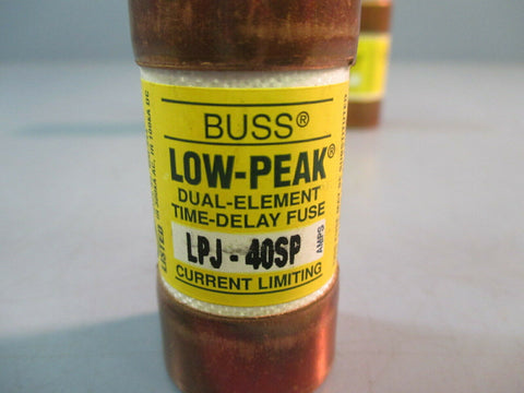 Bussmann LPJ-40SP 40 Amp Low-Peak Class J 600 Volt Dual Element Time Delay Fuse