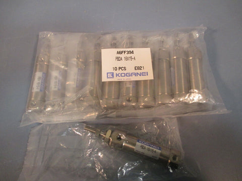 Koganei Pneumatic Cylinder Double Acting (Lot of 11pcs) PBDA16X15-A