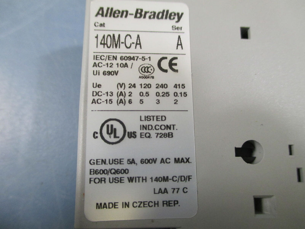 Allen Bradley 140M-C-ASA20 Ser. A Auxiliary Contact - New