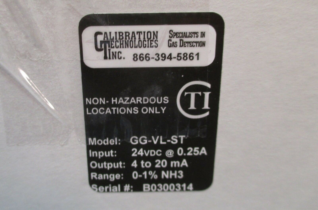 Calibration Technologies GGVLST GasGuardVL 01 NH3 Ammonia Sensor