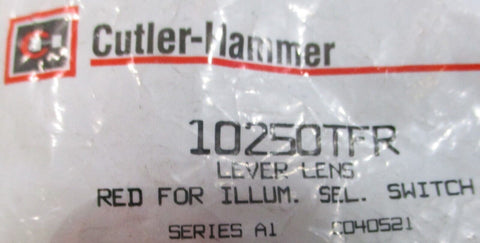 (Lot of 5) Cutler Hammer 10250TFR Ser A1 Red Lever Lens For Selector Switch