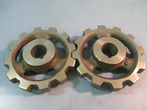 REXNORD SPROCKET, REX, SET SCREW, W/KEYWAY, 882-12T LOT OF TWO 12 TEETH