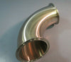 90 Degree Sanitary Stainless Steel Elbow Clamp Fitting 4" 304