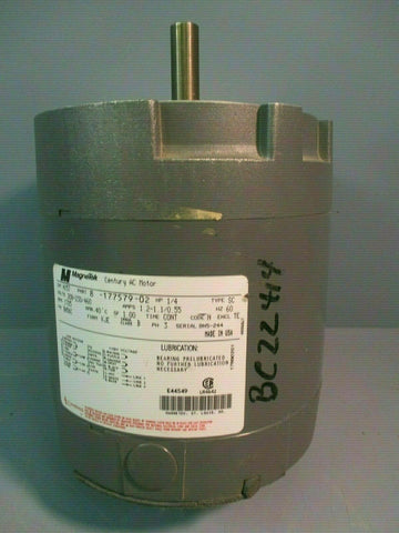 MAGNETEK CENTURY AC Motor 1/4 HP 1725 RPM 3PH H157