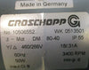 Groschopp WK 0513501 Gear Motor 3400RPM .18/.31A 50W 460/266V 5/16" Shaft Dia.