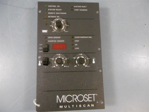 Used Microset Multiscan 420652 102168J Temperature Control Microset Multiscan