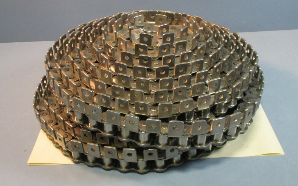 Roll of 32ft of Diamond Roller Chain #80 w/ Single Hole Mount Tabs NWOB