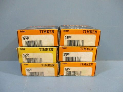 Timken 39PP Deep Groove Radial Ball Bearing Lot of 6