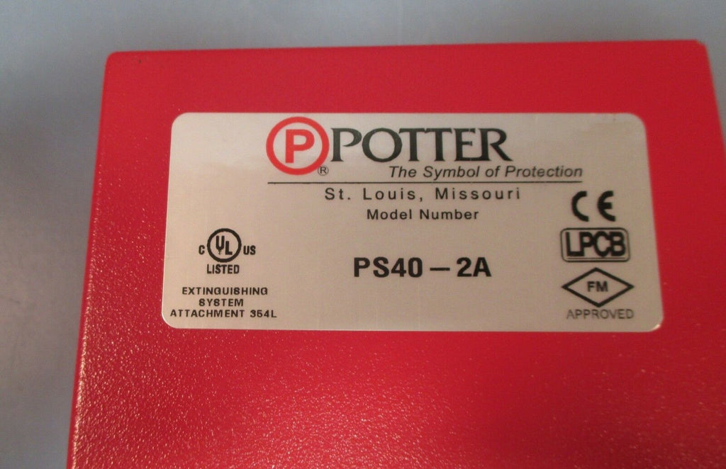 Potter PS402A High/Low Pressure Switch Extinguishing System 354L NWOB