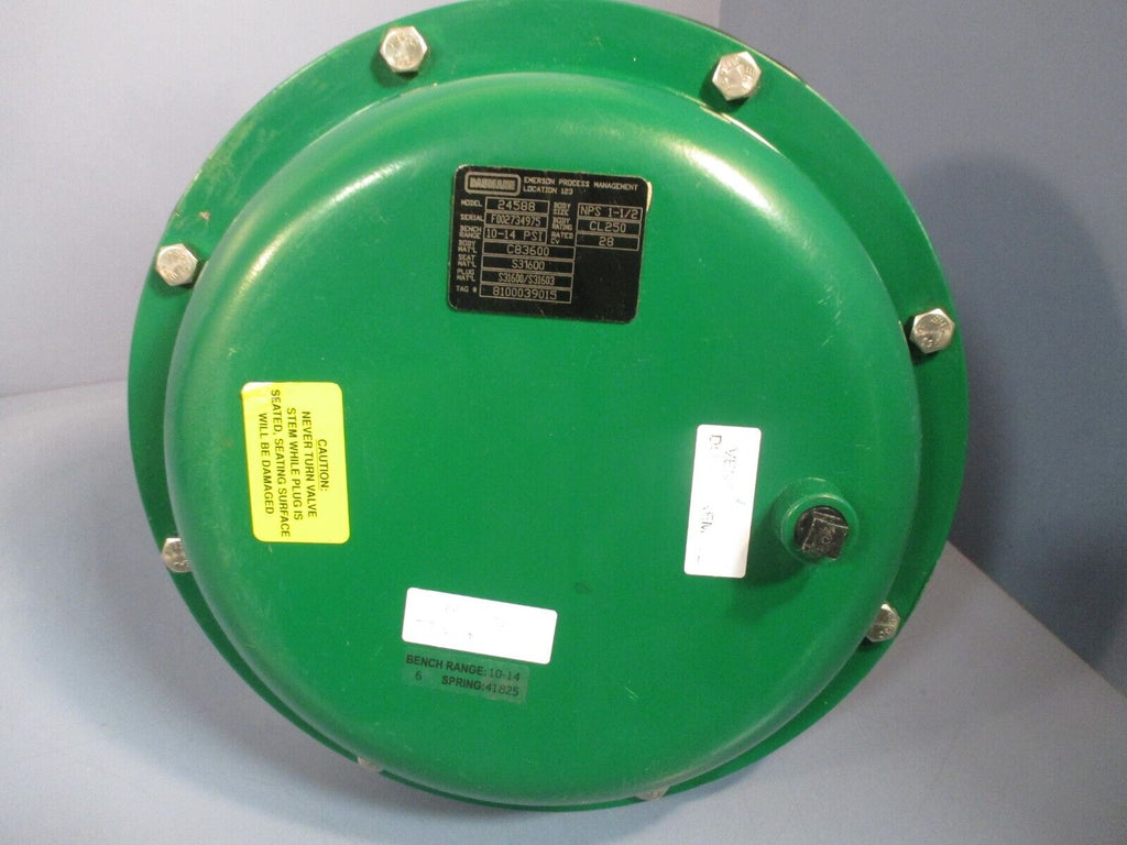 Baumann Emerson Process Management 11/2" SS Control Valve 24588