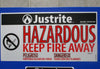 Justrite 862228 Hazard Sure Grip EX Hazardous Materials Safety Cabient 65" Tall