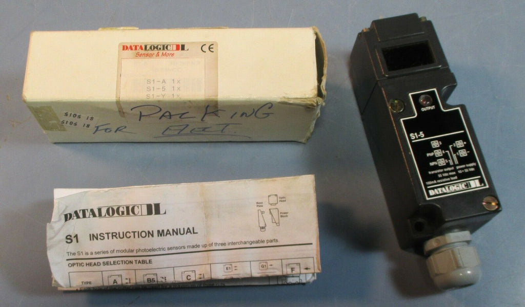 Datalogic S1-A & S1-5 Photoelectric Sensor Assembly 6m Working Distance NOS