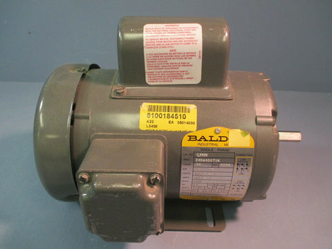 Baldor Single Phase Electric Motor 1/2HP,115/230V, 3450RPM L3408