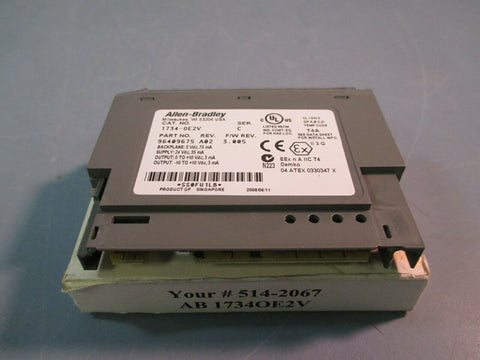 ALLEN BRADLEY ANALOG OUTPUT MODULE 1734-OE2V SER C