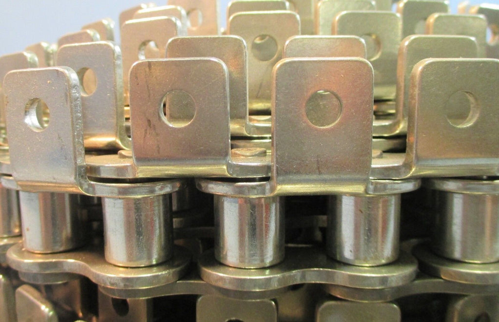 Roll of 32ft of Diamond Roller Chain 80 w/ Single Hole Mount Tabs NWO