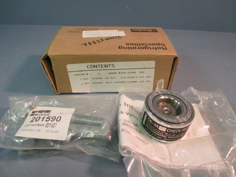 Parker Check Valve 3/4 101048 & 201590 CK-4A3