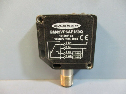 Banner QM42VP6AF150Q Photoelectric Sensor 10-30V dc 100mA max.