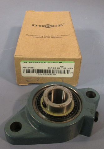 Dodge 2-Bolt Flange Mount Bearing 3/4" Bore 124175 F2B-SC-012NL