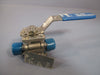 Inline 1/2" Full Port CF3M Sanitary Ball Valve, TFM Seat/Seal, 316L Trim 337F