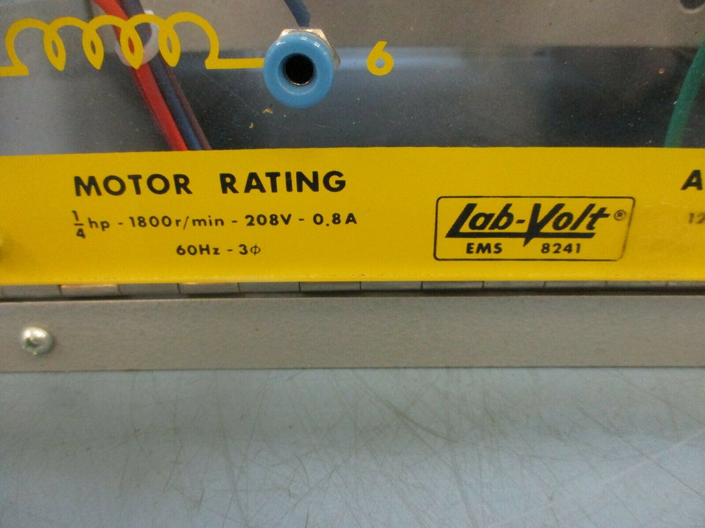 LabVolt EMS 8241 Synchronous Machine ¼HP 1800r/min 208V .8A eTech