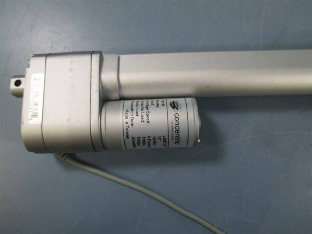 Concentric LACT12P 110lbs Capacity Linear Actuator Used eTech Surplus