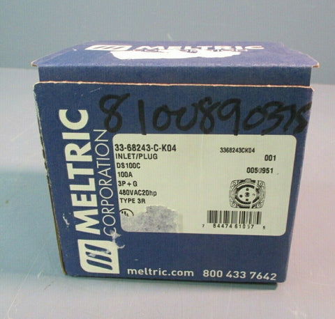 Meltric Inlet/Plug 33-68243-C-K04 DS100C 100A