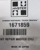 Hyster 1671859 Master Cylinder Rebuild Kit, Missing Washer