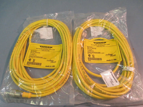 Turck Micro Fast Cordset KB 3T-5/S749 Lot of Two