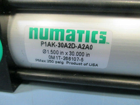 NUMATICS P1AK-30A2D-A2A0 CYLINDER BORE: 1-1/2 STROKE: 30 1 1/8 IN THREAD LENGTH