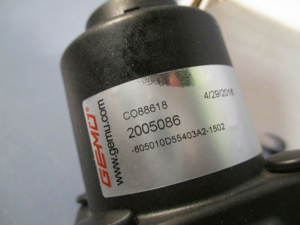 GEMU PNEUMATIC SANITARY DIAPHRAGM VALVE 2005086 eTech Surplus