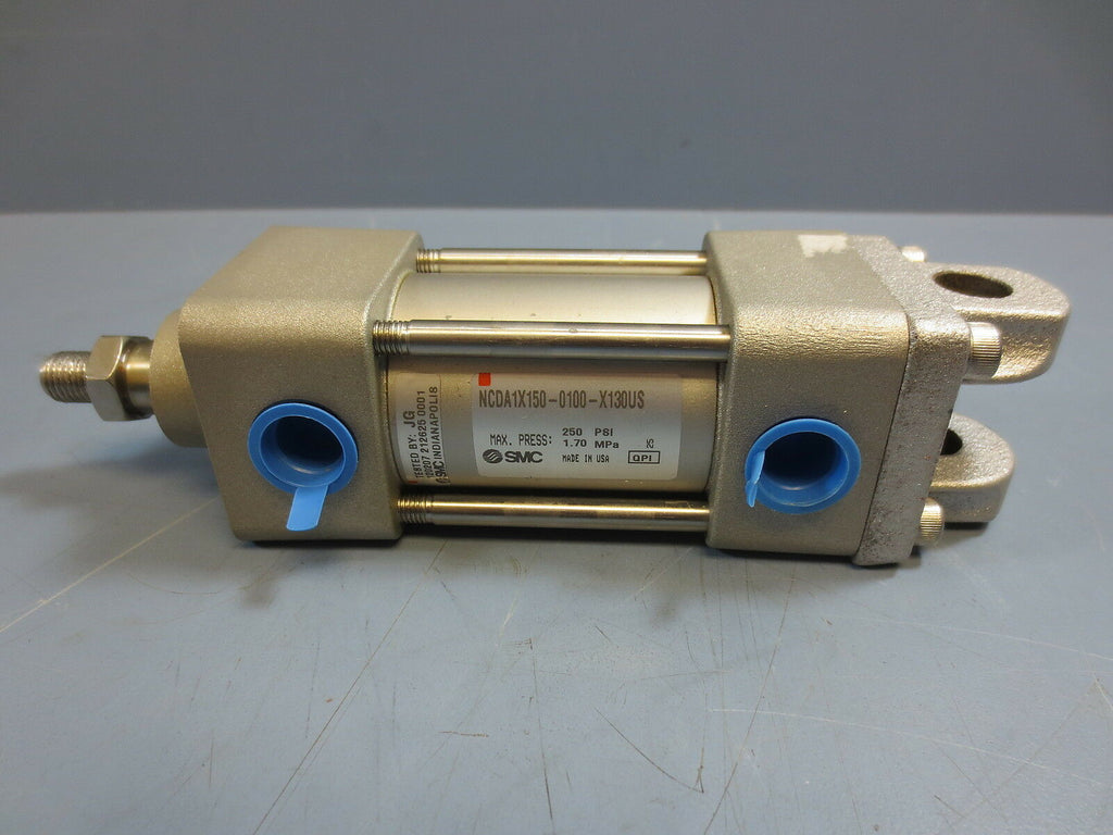 SMC NCDA1X150-0100-X130US Air Cylinder 1 1/2" Bore 1" Stroke Double Acting