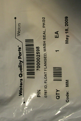 Waters Quality parts 700002598 0.0787 ID, Float Flanged, Wash Seal 2 Pack New