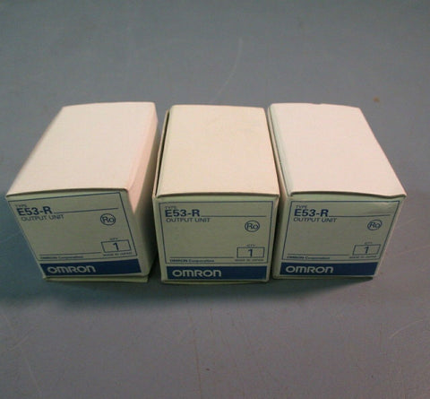 OMRON TEMPERATURE CONTROL RELAY UNIT E53-R LOT OF THREE