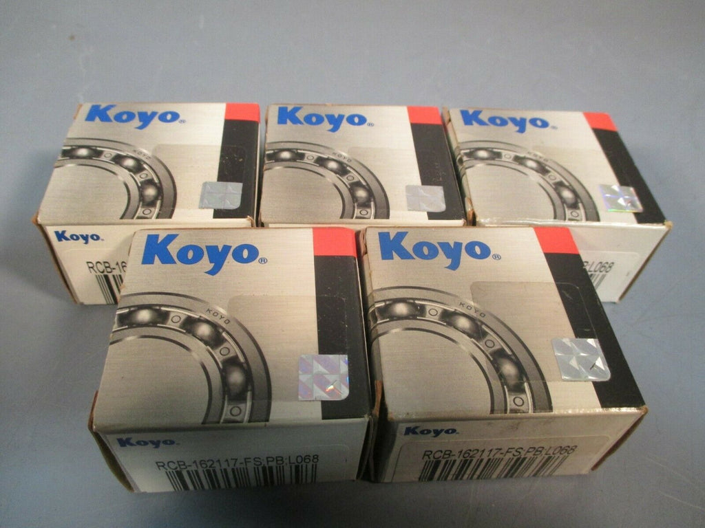 KOYO BEARING (LOT OF FIVE) RCB-162117-FS,PB,L068 | eTech Surplus