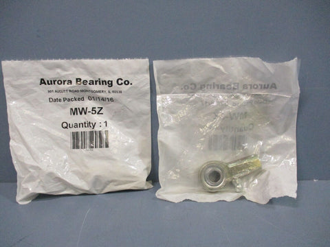 Aurora Bearing Co. MW-5Z Rod Ending Bearing NEW Lot of 2