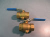 Rub Inc. Brass Ball Valve 1-1/4 In 200 PSI, Hand Operated Lot of Two S.93