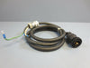 Amphenol 206226-1 Circular Connector Plug 7 Positions w Belden 14-3 Cable Used