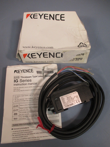 KEYENCE 10-30 VDC Output Amplifier, Sensor CCD Laser Micrometer, Analog IG-1000