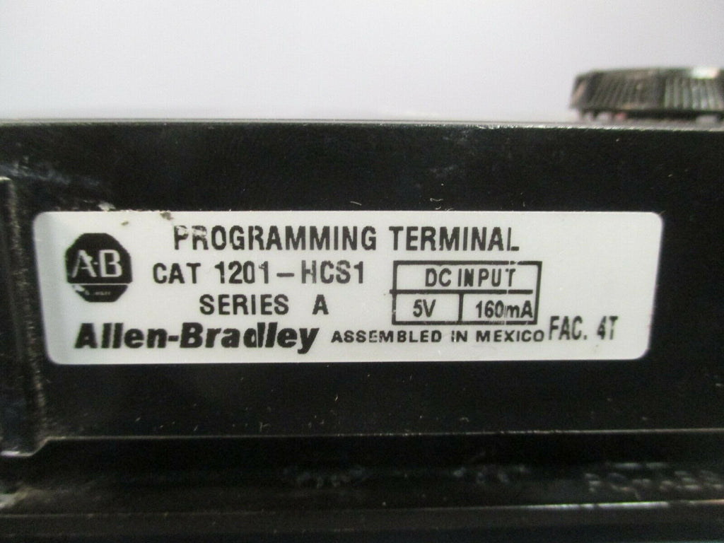 ALLEN-BRADLEY PROGRAMMING TERMINAL SERIES A 1201-HCS1 | eTech Surplus