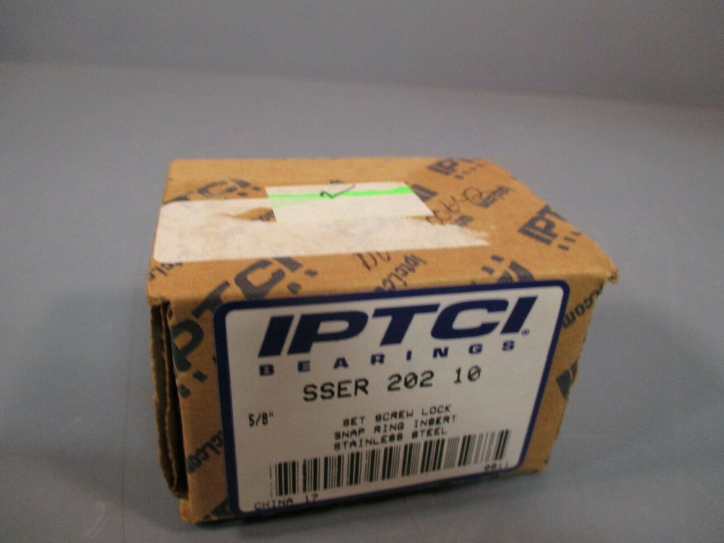 IPTCI Bearings Stainless Steel Ball Bearing 5/8" Set Screw Lock SSER2