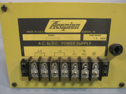 Acopian A.C. To D.C. Power Supply 8A 250V U24Y2300
